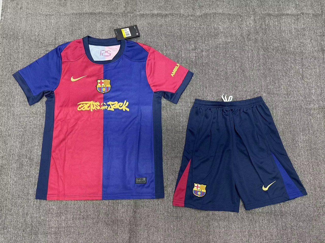 Kids-Barcelona 24/25 Home Special Soccer Jersey